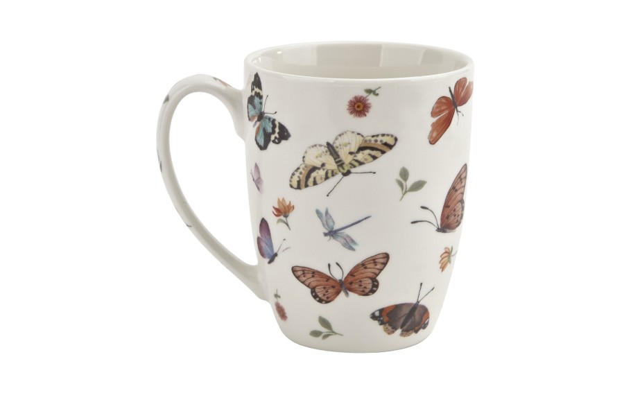 Komplet 2 kubków porcelanowych 350 ml Butterflies