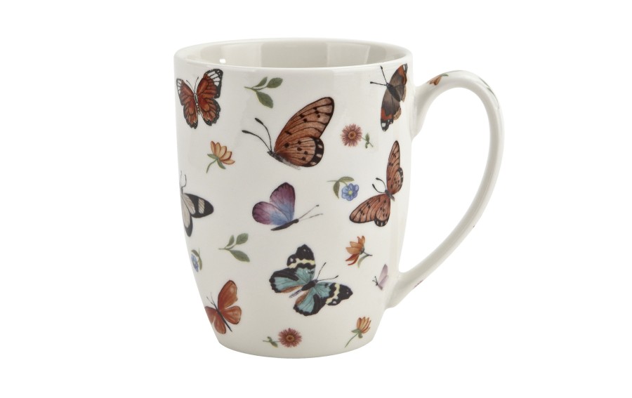 Komplet 2 kubków porcelanowych 350 ml Butterflies