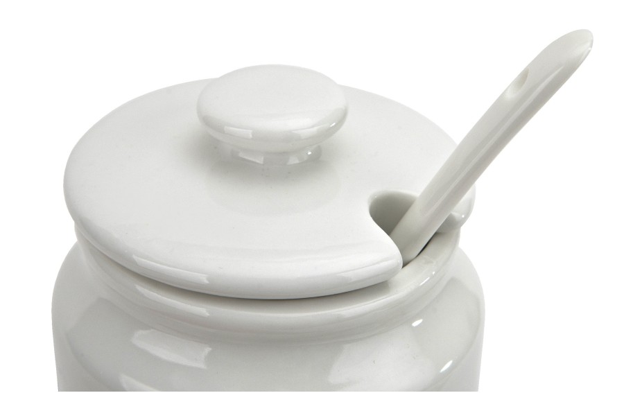 Cukierniczka porcelanowa 180 ml z łyżką i pokrywką