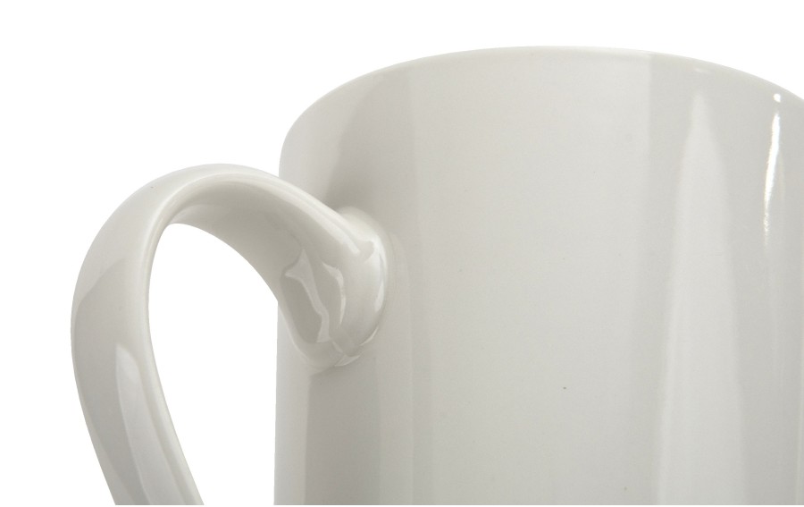 Kubek ceramiczny 400 ml prosty Lily kremowy