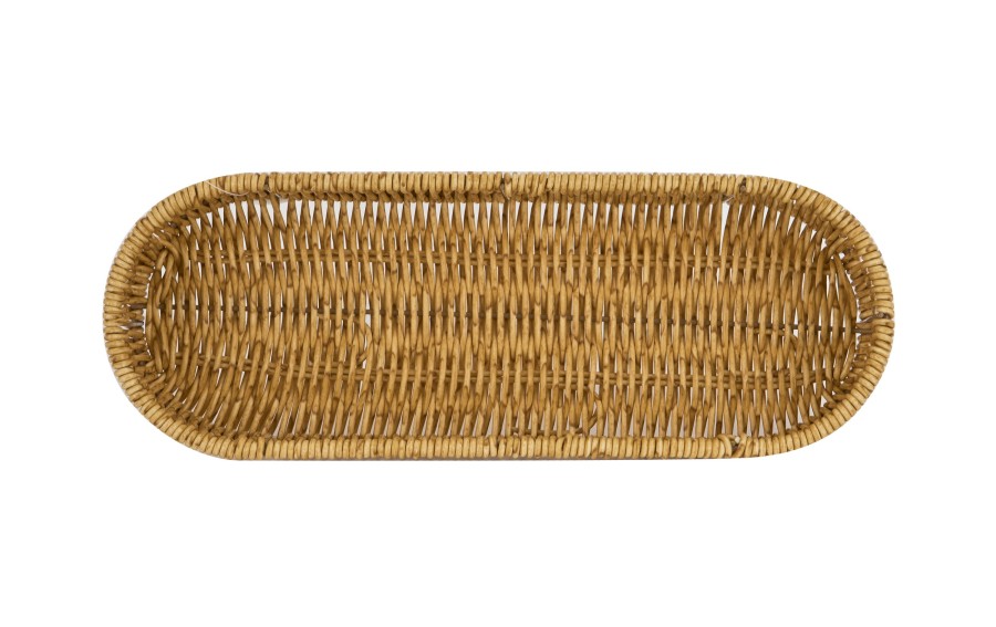 Koszyk owalny 31x11,5x6 cm jasny brąz 7773
