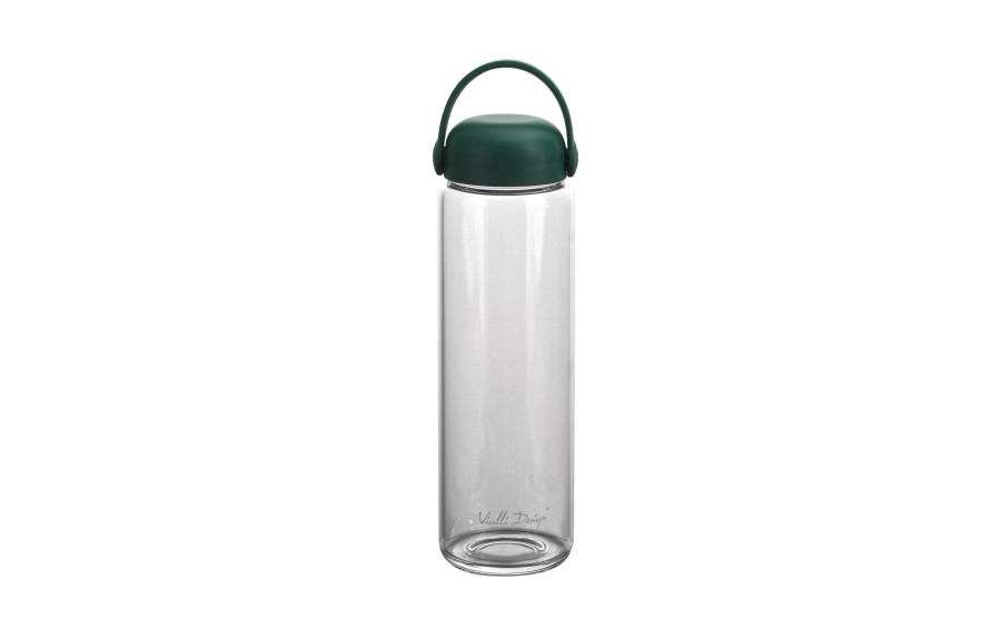 Szklana butelka na wodę 540 ml Fuori zielona