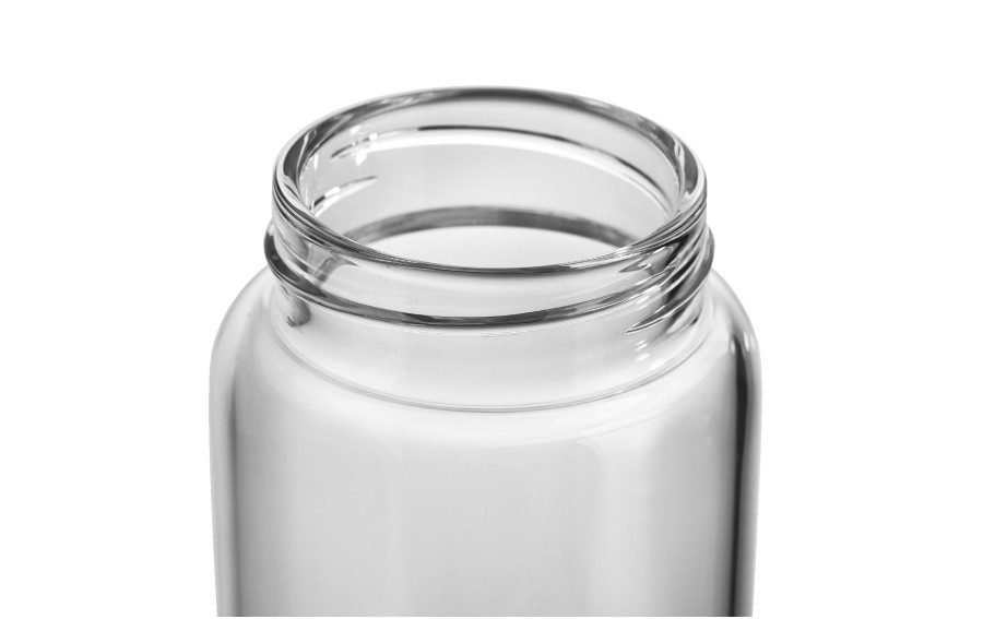 Szklana butelka na wodę 540 ml Fuori zielona