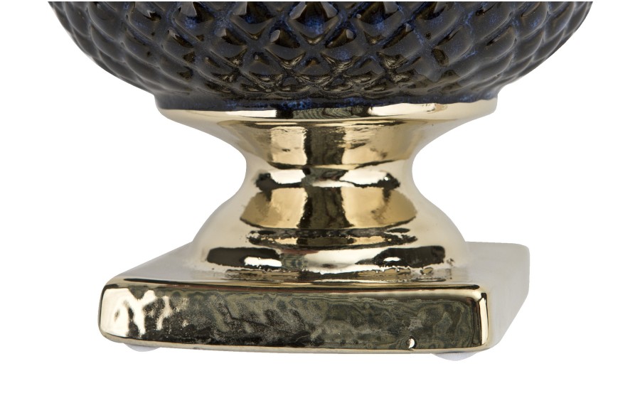 Ceramiczna Osłonka na doniczkę 18,5 cm Niebiesko-złota