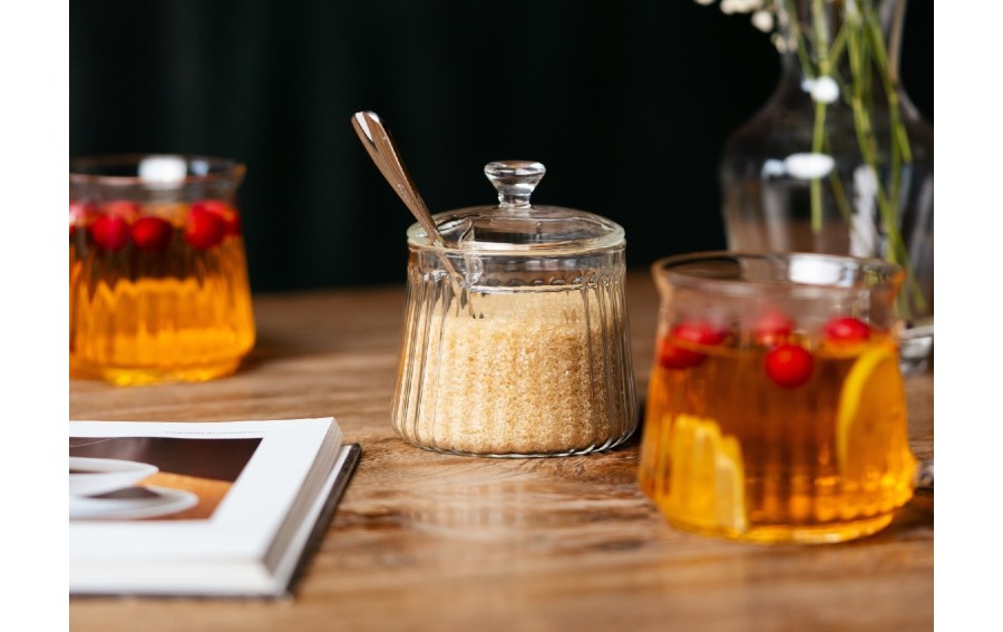 Cukiernica szklana 250 ml z pokrywą MIA1098