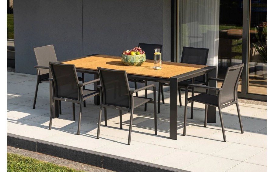 Stół ogrodowy MURO 200 - 320 cm antracyt