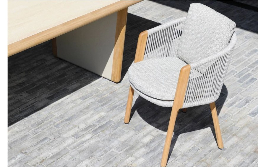 Krzesło ogrodowe HAVEN teak mokka