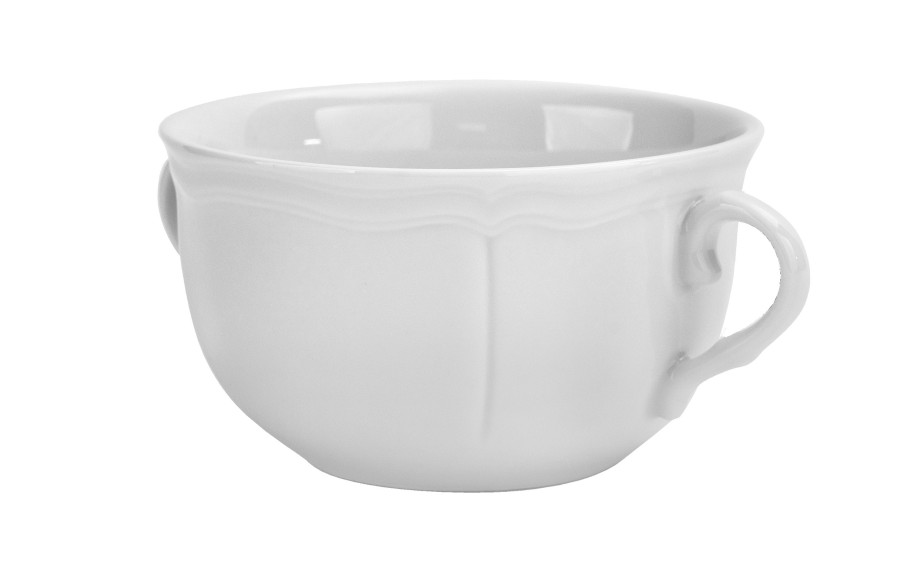 Bulionówka 350ml ze spodkiem Castel White