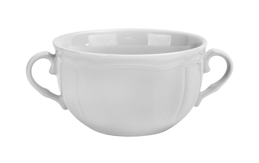 Bulionówka 350ml ze spodkiem Castel White