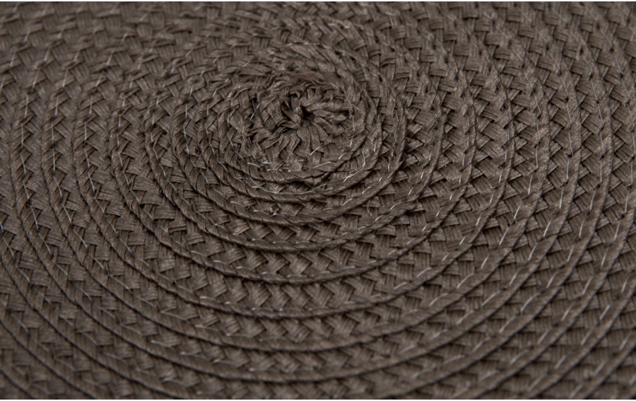 Mata dekoracyjna 38 cm Round 81363 Brązowa