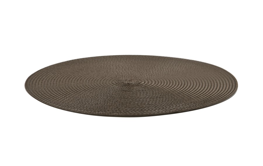 Mata dekoracyjna 38 cm Round 81363 Brązowa