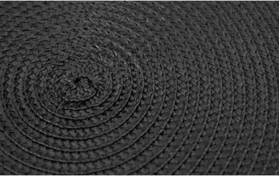 Mata dekoracyjna 38 cm Round 81363 Czarna