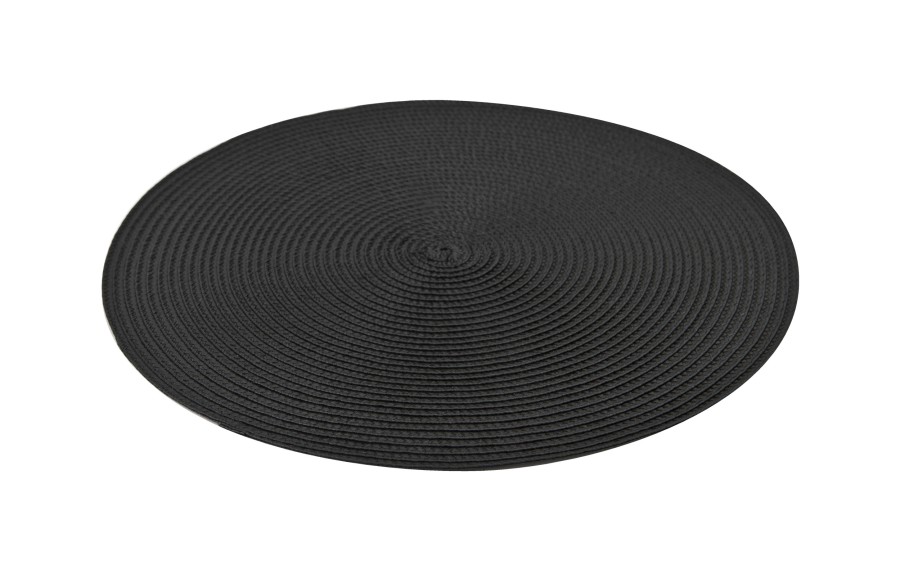 Mata dekoracyjna 38 cm Round 81363 Czarna