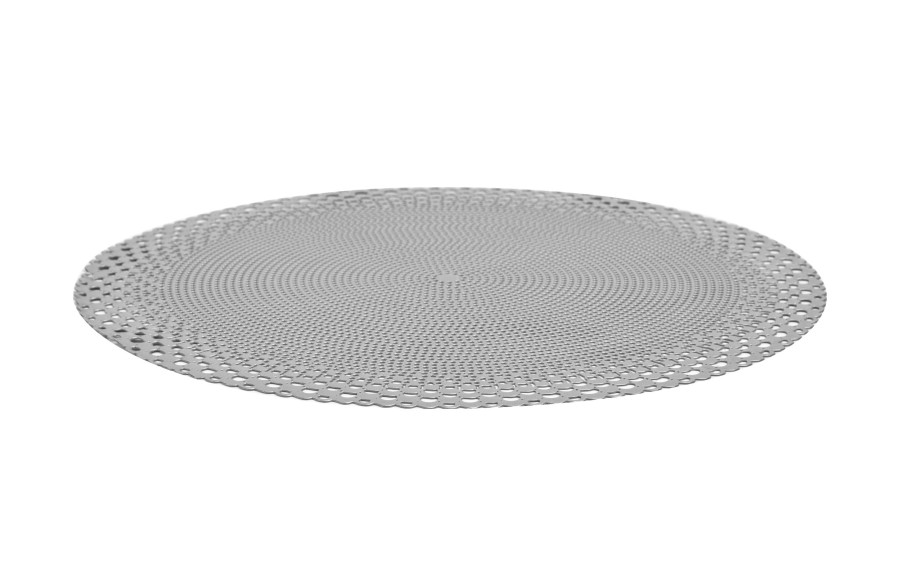 Mata dekoracyjna 38 cm Roma 60253 Srebrna