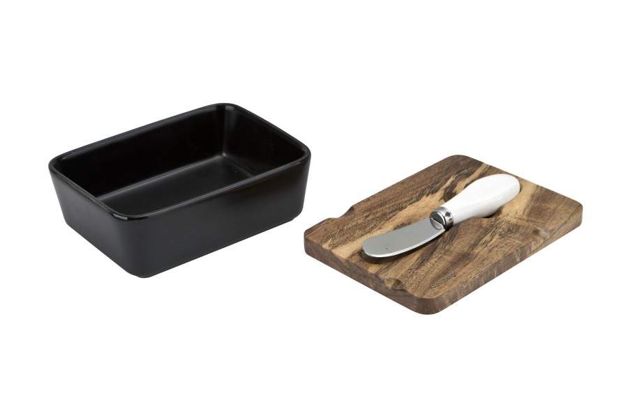 Maselnica ceramiczna z nożem KB-7784 czarna