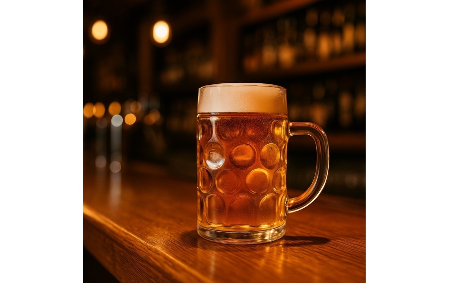 Kufel szklany do piwa 0,5L  grube szkło