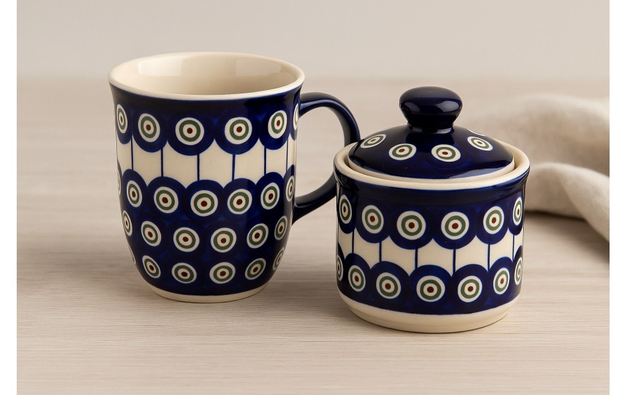Kubek ceramiczny 350 ml Bolesławiec Kropki 8