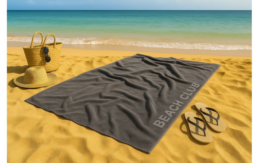 Ręcznik plażowy granatowy 100x180 cm