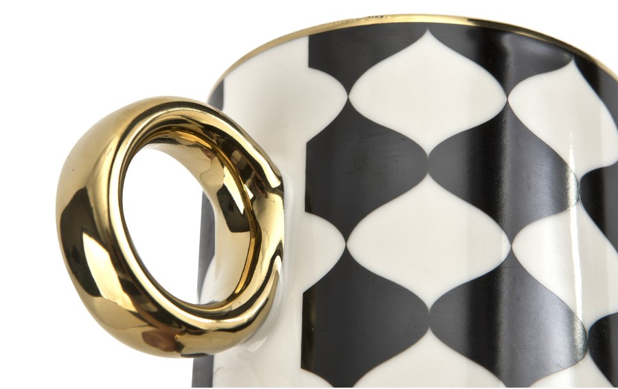 Kubek porcelanowy 350 ml Gold Dream dek. III wysoki