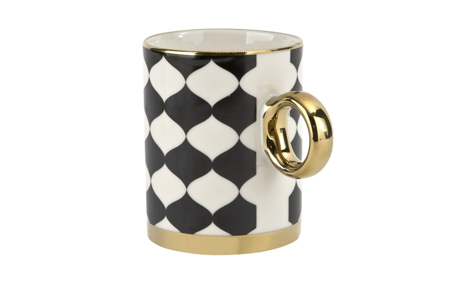 Kubek porcelanowy 350 ml Gold Dream dek. III wysoki