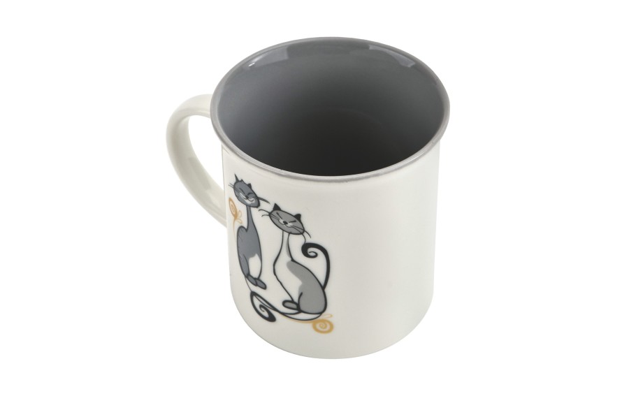 Kubek porcelanowy 330 ml Filemon Kotki Dwa
