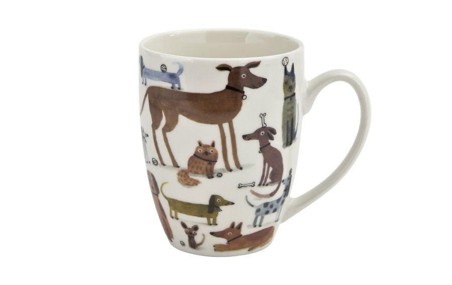 Kubek porcelanowy 360 ml z zaparzaczem Różne Psy