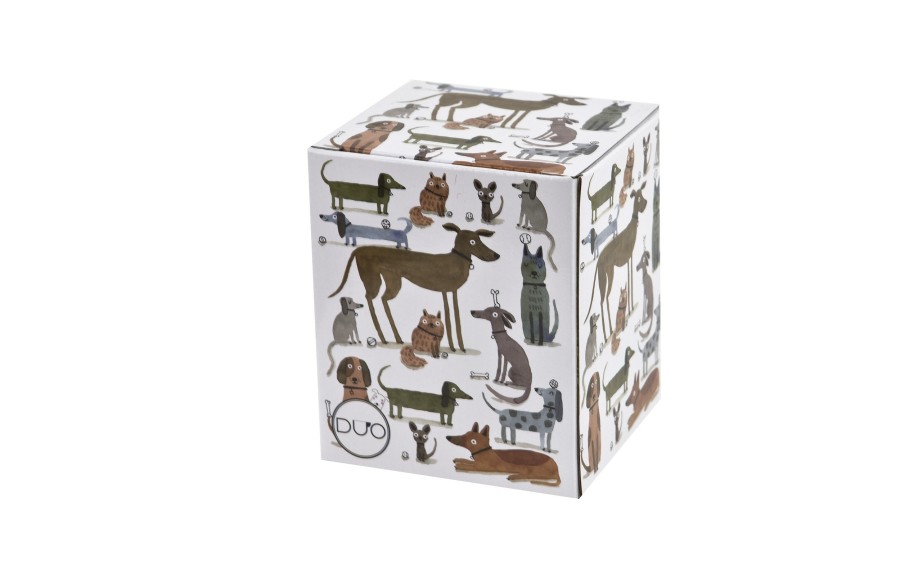 Kubek porcelanowy 360 ml z zaparzaczem Różne Psy