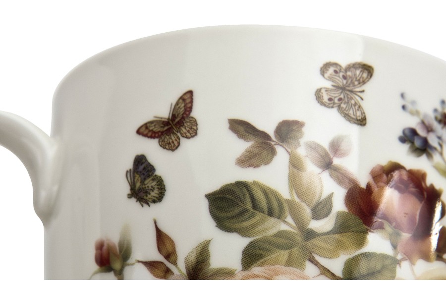 Kubek porcelanowy 460 ml Zahra w koszyczku