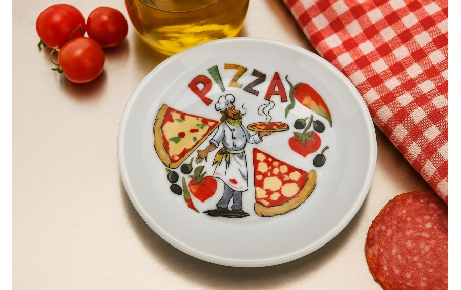 Talerz do pizzy 20 cm Pizza pomodoro MPLCo