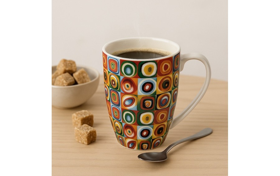 Kubek 360ml SQUARES WITH CIRCLES ,W. Kandinsky