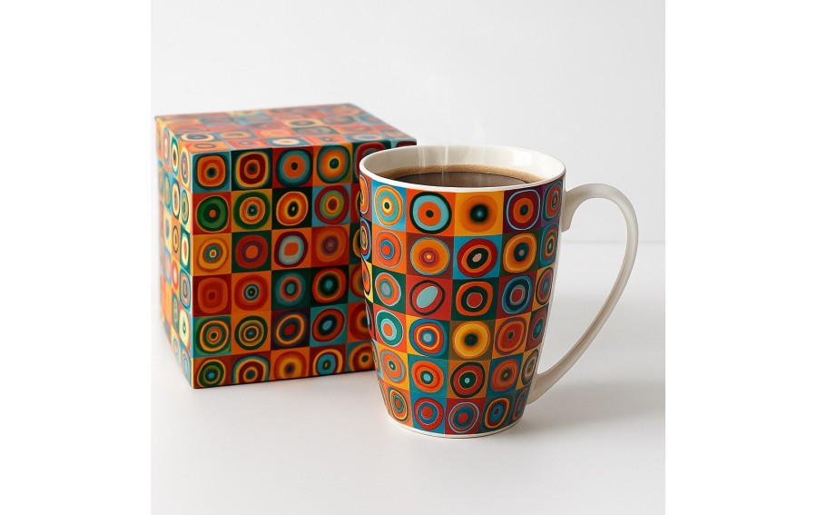 Kubek 360ml SQUARES WITH CIRCLES ,W. Kandinsky