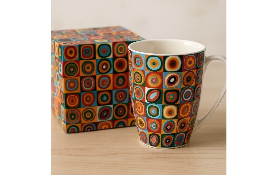 Kubek 360ml SQUARES WITH CIRCLES ,W. Kandinsky