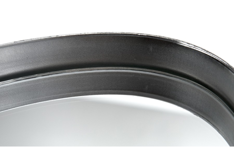 Taca dekoracyjna 23x13 cm srebrna kryształki
