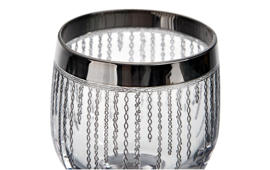 Komplet 6 kieliszków do wódki 25 ml Koral Platinium