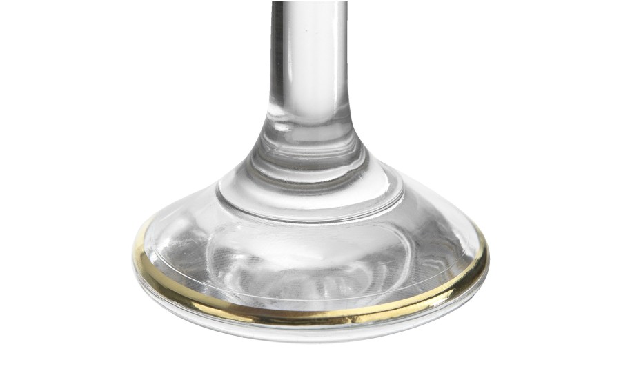 Komplet 6 kieliszków do wódki 25 ml Koral Gold