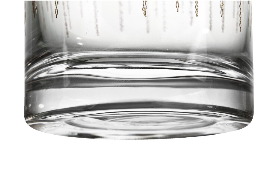 Komplet 6 szklanek do whisky 300 ml Koral Gold