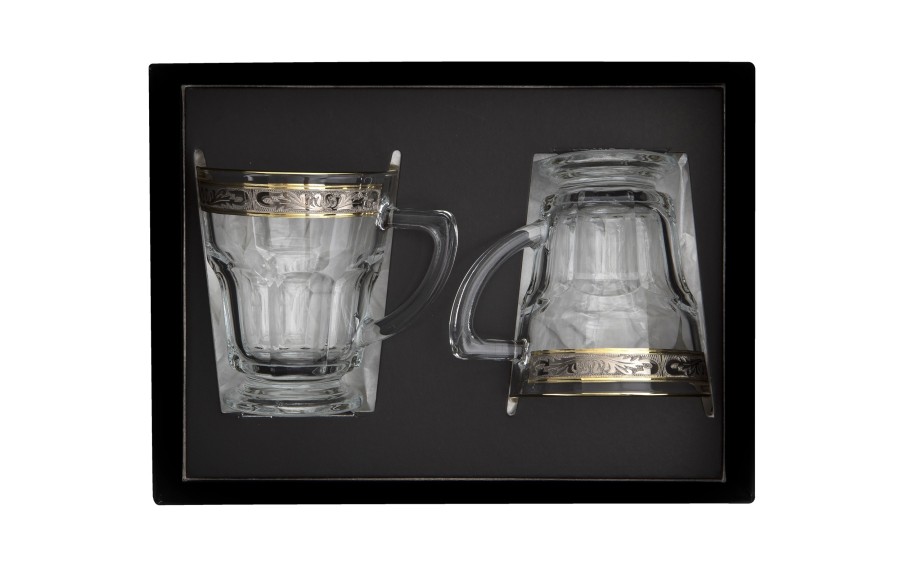 Komplet 2 filiżanek do herbaty/kawy 230 ml Royal Gold
