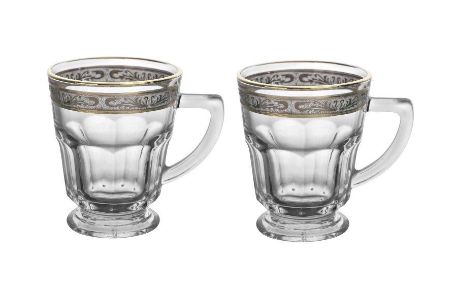 Komplet 2 filiżanek do herbaty/kawy 230 ml Royal Gold