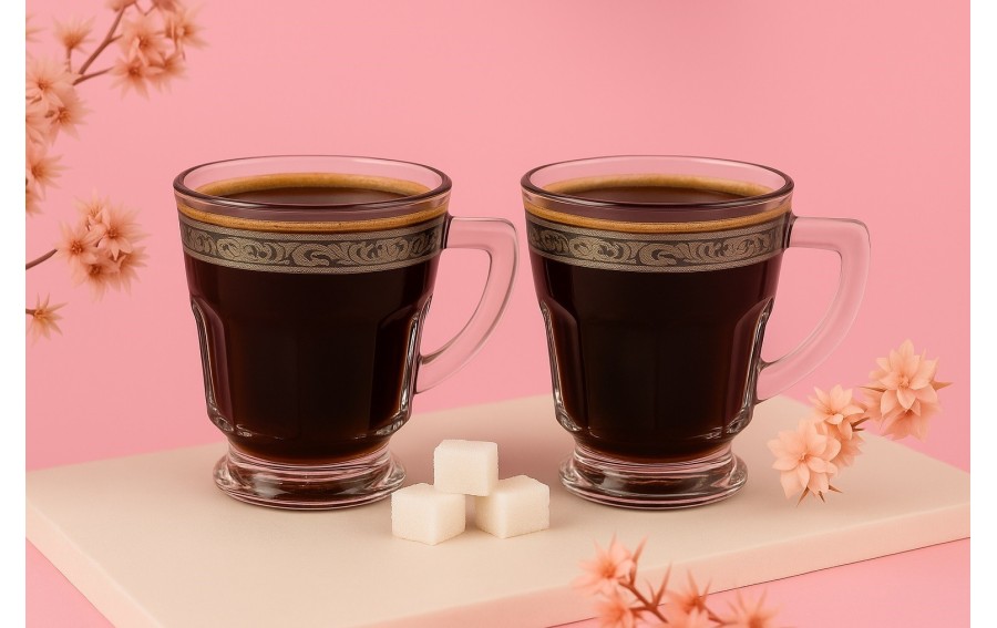 Komplet 2 filiżanek do herbaty/kawy 230 ml Royal Gold