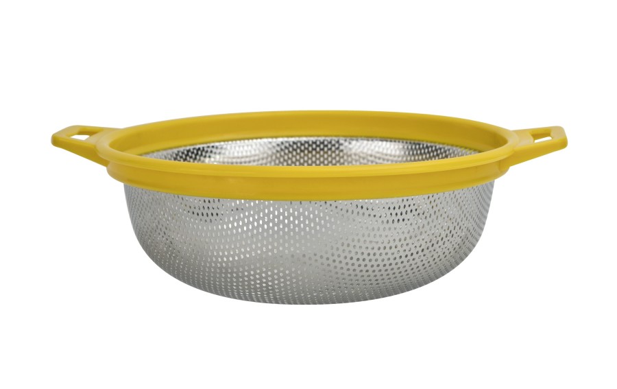 Cedzak nierdzewny 27 cm żółty Drop