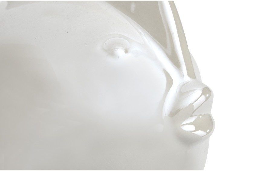 Skarbonka ceramiczna Ryba biała mała 14x7,5 cm