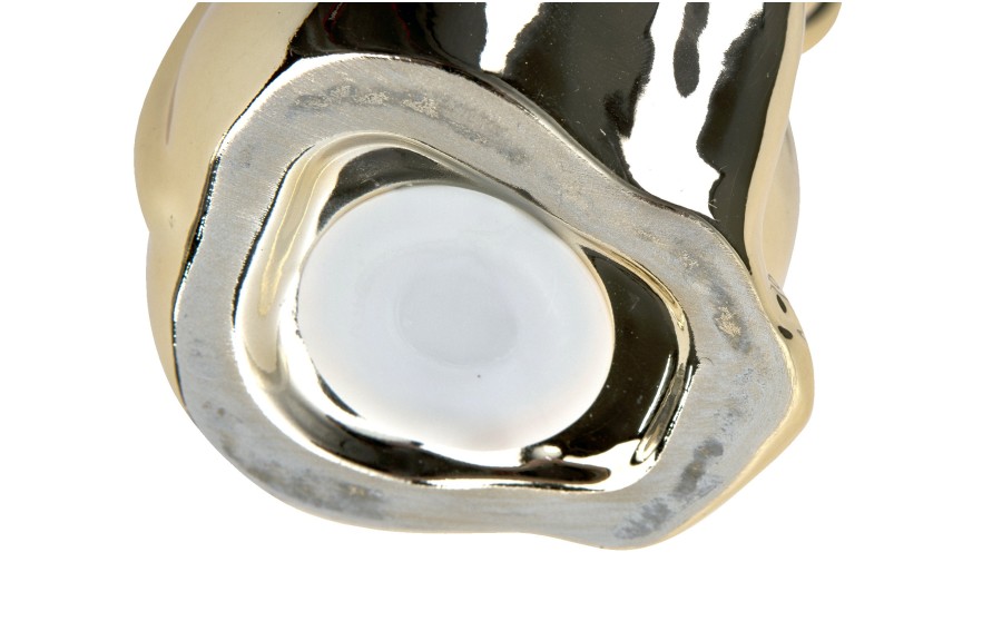 Skarbonka ceramiczna Małpka "Usta" złota