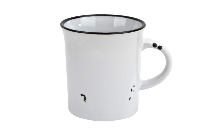 Kubek ceramiczny 320 ml Garnuszek biały