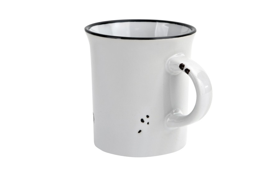 Kubek ceramiczny 320 ml Garnuszek biały