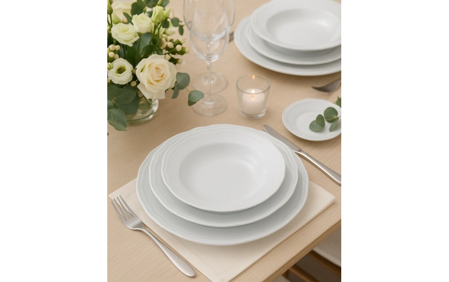 Talerz płytki 26,5cm Castel White