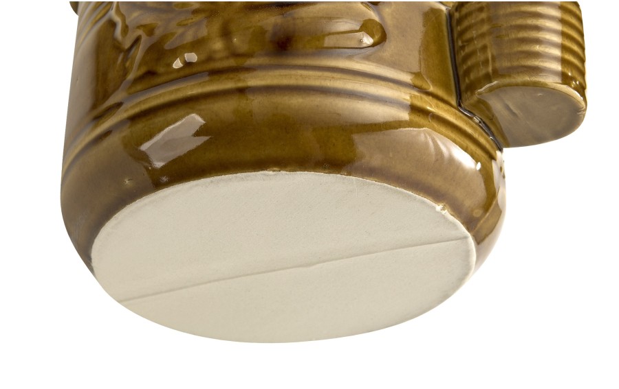 Pojemnik ceramiczny 3,5 L na ogórki ze szczypcami Smacznego 3170 miodowy