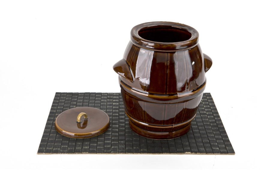 Beczka ceramiczna 5 L hermetyczna brąz 3064