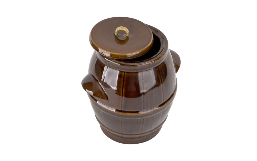 Beczka ceramiczna 5 L hermetyczna brąz 3064