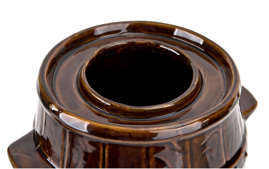 Beczka ceramiczna 5 L hermetyczna brąz 4290