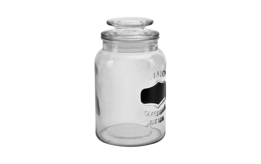 Pojemnik na żywność/słoik 1,5 L z miejscem na napis